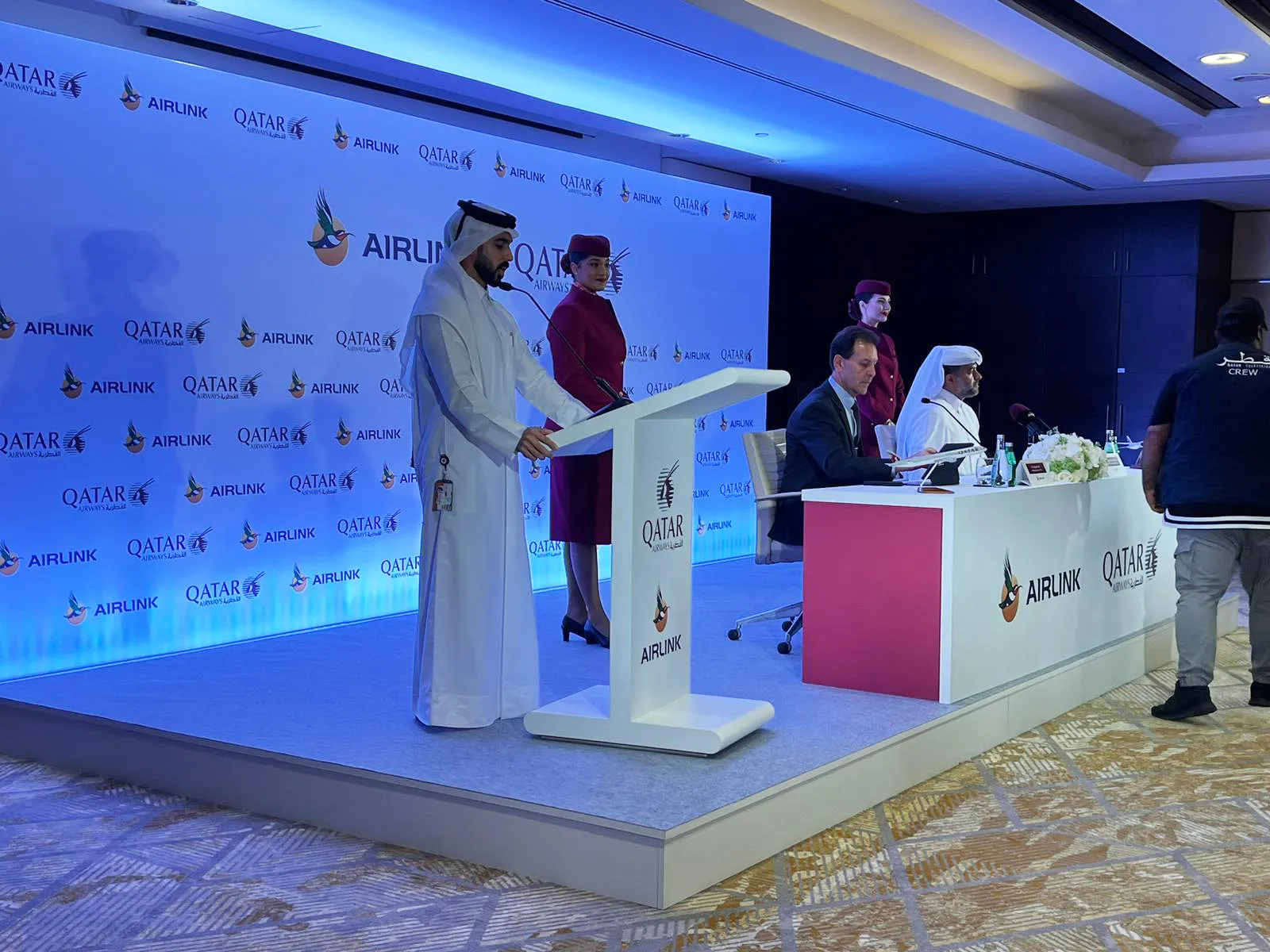 Qatar Airways Signing Ceremony